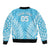 Custom Cook Islands Mauke Bomber Jacket Polynesian Tribal Tattoo