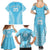 Custom Cook Islands Mauke Family Matching Summer Maxi Dress and Hawaiian Shirt Polynesian Tribal Tattoo