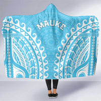 Custom Cook Islands Mauke Hooded Blanket Polynesian Tribal Tattoo