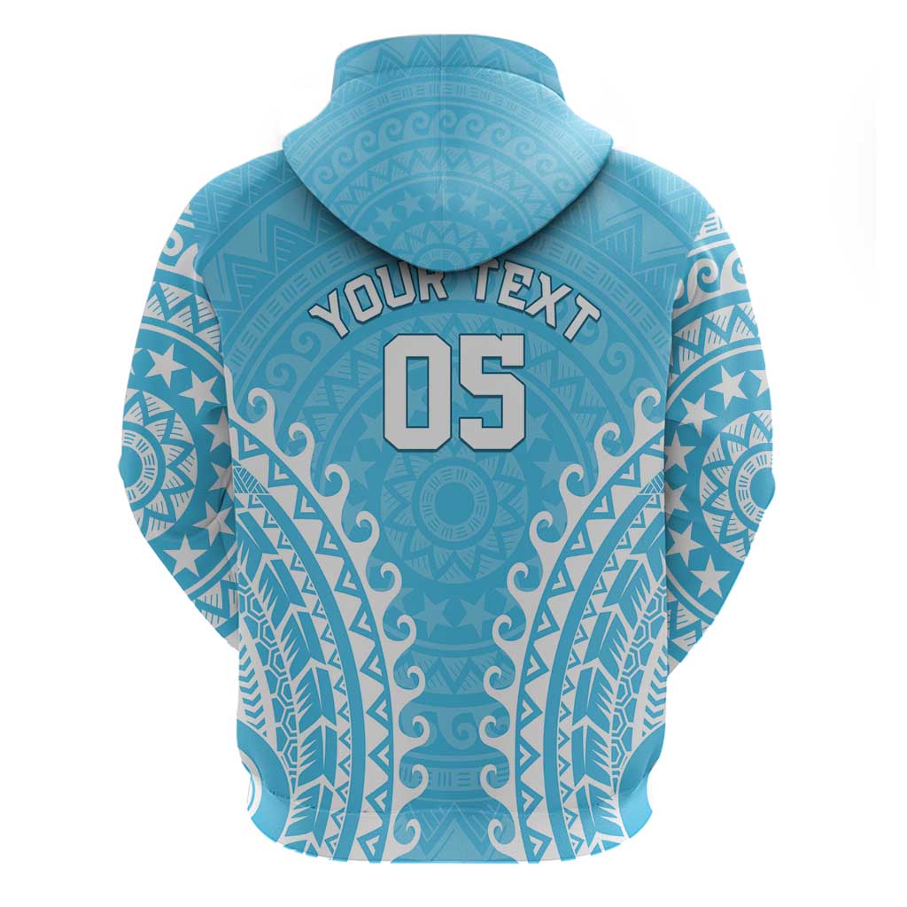 Custom Cook Islands Mauke Hoodie Polynesian Tribal Tattoo