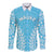 Custom Cook Islands Mauke Long Sleeve Button Shirt Polynesian Tribal Tattoo