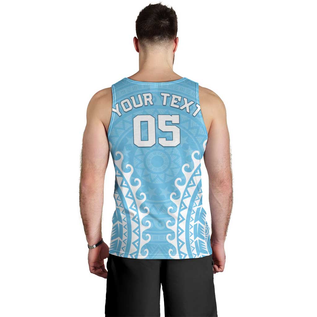 Custom Cook Islands Mauke Men Tank Top Polynesian Tribal Tattoo