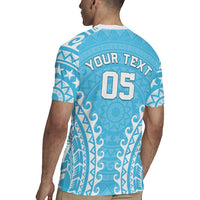 Custom Cook Islands Mauke Rugby Jersey Polynesian Tribal Tattoo