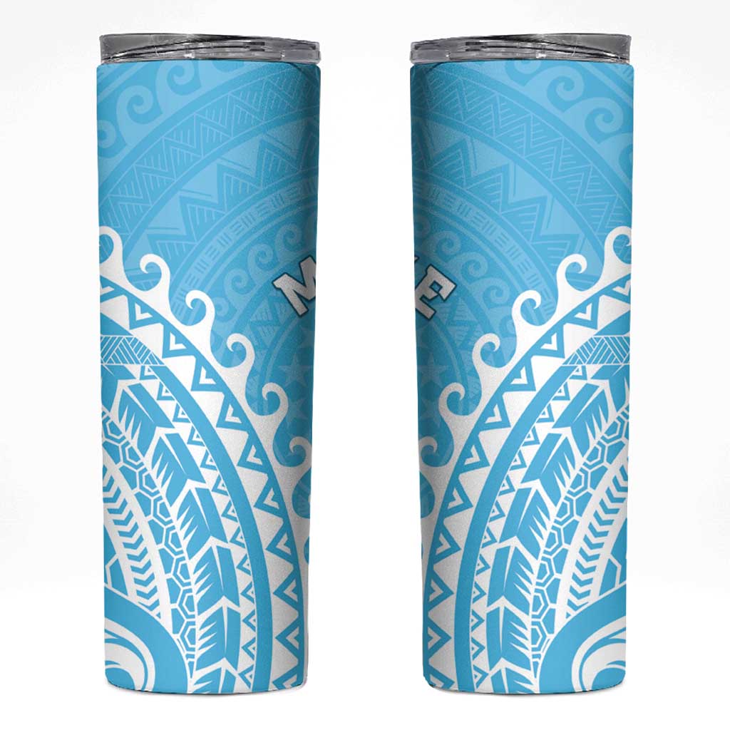 Cook Islands Mauke Skinny Tumbler Polynesian Tribal Tattoo