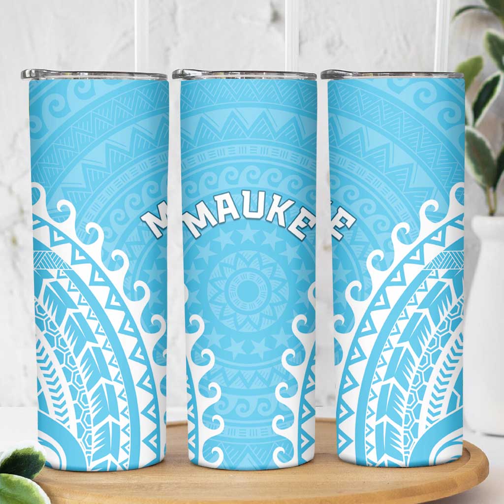 Cook Islands Mauke Skinny Tumbler Polynesian Tribal Tattoo
