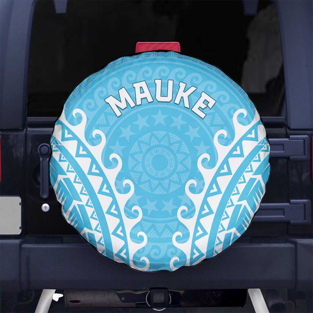 Custom Cook Islands Mauke Spare Tire Cover Polynesian Tribal Tattoo