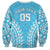 Custom Cook Islands Mauke Sweatshirt Polynesian Tribal Tattoo