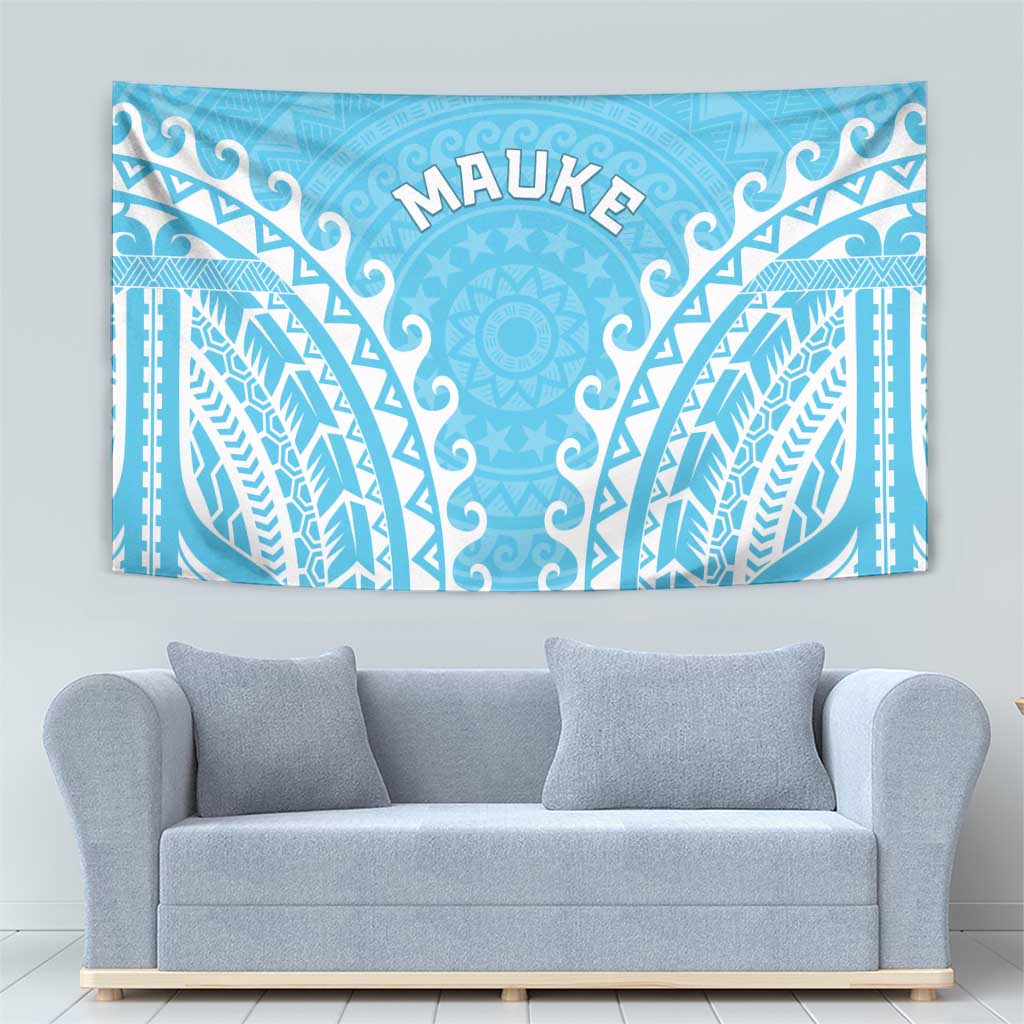 Custom Cook Islands Mauke Tapestry Polynesian Tribal Tattoo