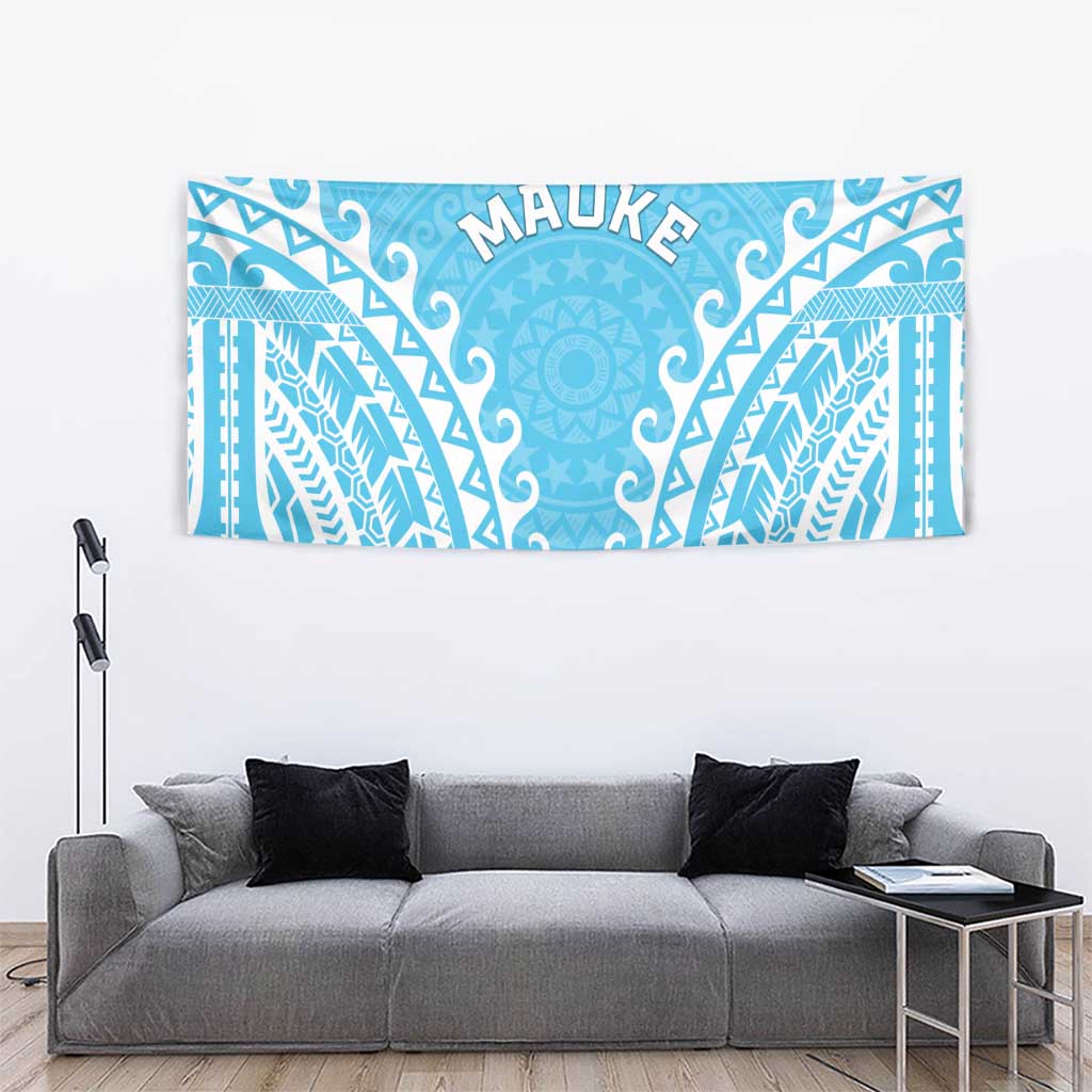 Custom Cook Islands Mauke Tapestry Polynesian Tribal Tattoo
