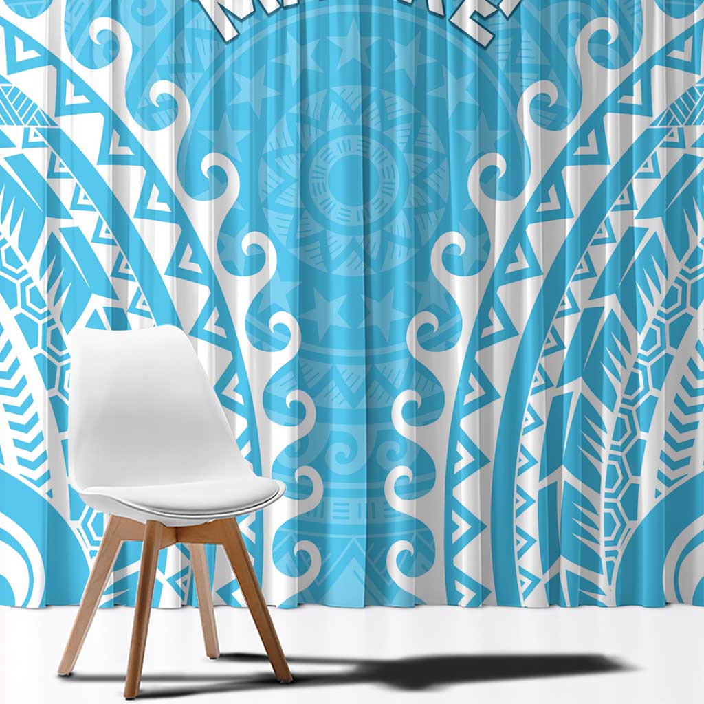 Custom Cook Islands Mauke Window Curtain Polynesian Tribal Tattoo