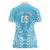 Custom Cook Islands Mauke Women Polo Shirt Polynesian Tribal Tattoo