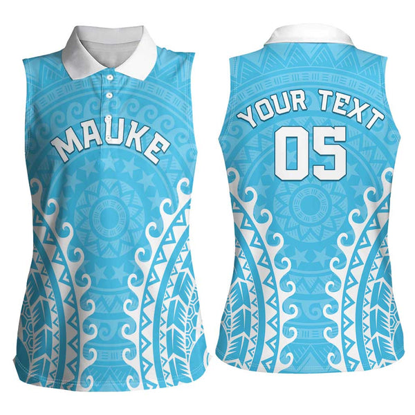 Custom Cook Islands Mauke Zip Hoodie Tribal Pattern LT12 main image 0