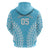 Custom Cook Islands Mauke Zip Hoodie Polynesian Tribal Tattoo