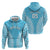Custom Cook Islands Mauke Zip Hoodie Polynesian Tribal Tattoo