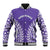 Custom Cook Islands Rarotonga Baseball Jacket Polynesian Tribal Tattoo