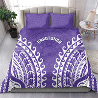 Custom Cook Islands Rarotonga Bedding Set Polynesian Tribal Tattoo