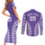Custom Cook Islands Rarotonga Couples Matching Short Sleeve Bodycon Dress and Long Sleeve Button Shirt Polynesian Tribal Tattoo
