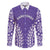 Custom Cook Islands Rarotonga Family Matching Off The Shoulder Long Sleeve Dress and Hawaiian Shirt Polynesian Tribal Tattoo