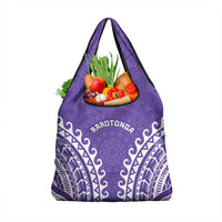 Cook Islands Rarotonga Grocery Bag Polynesian Tribal Tattoo LT05 1-pack One Size Purple - Polynesian Pride