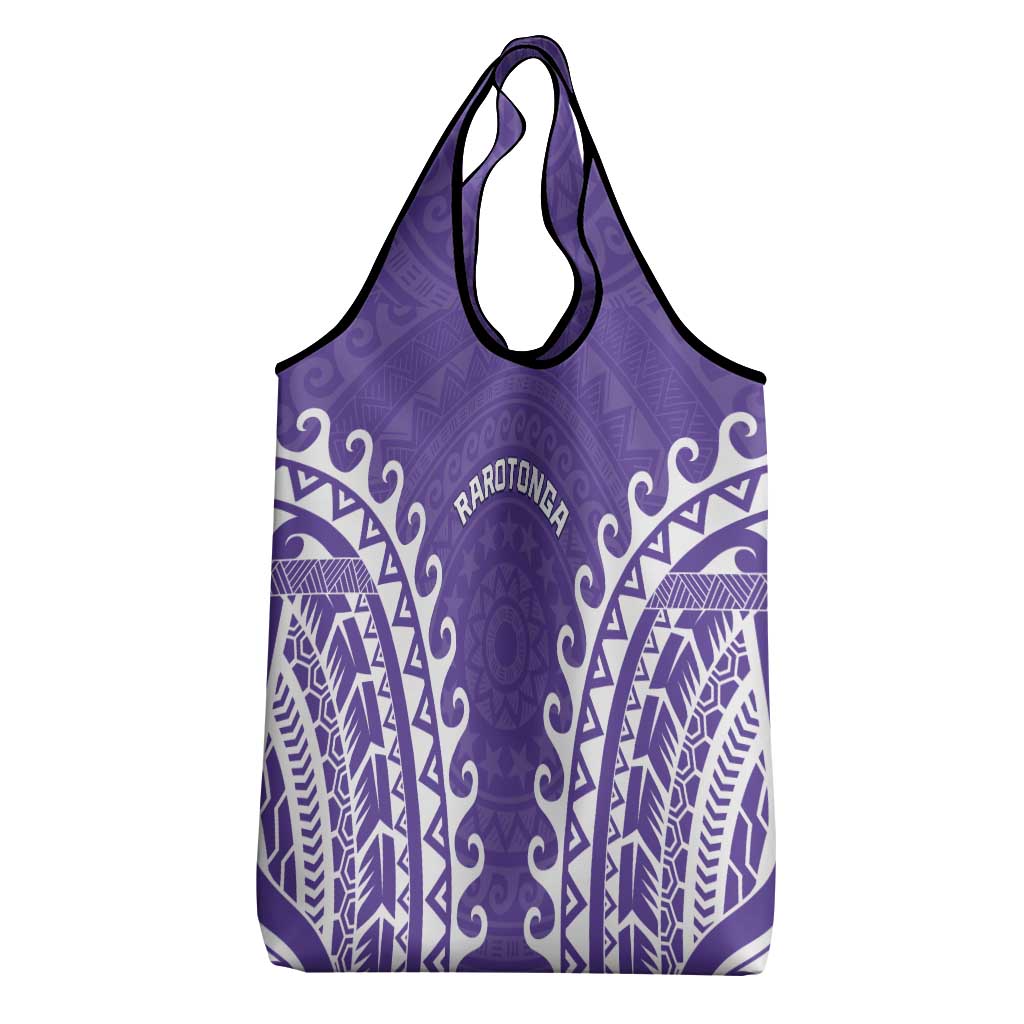 Cook Islands Rarotonga Grocery Bag Polynesian Tribal Tattoo LT05 - Polynesian Pride