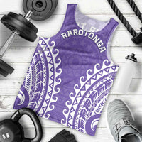 Custom Cook Islands Rarotonga Men Tank Top Polynesian Tribal Tattoo