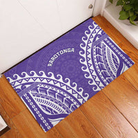 Custom Cook Islands Rarotonga Rubber Doormat Polynesian Tribal Tattoo