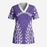 Custom Cook Islands Rarotonga Scrub Top Polynesian Tribal Tattoo - Polynesian Pride