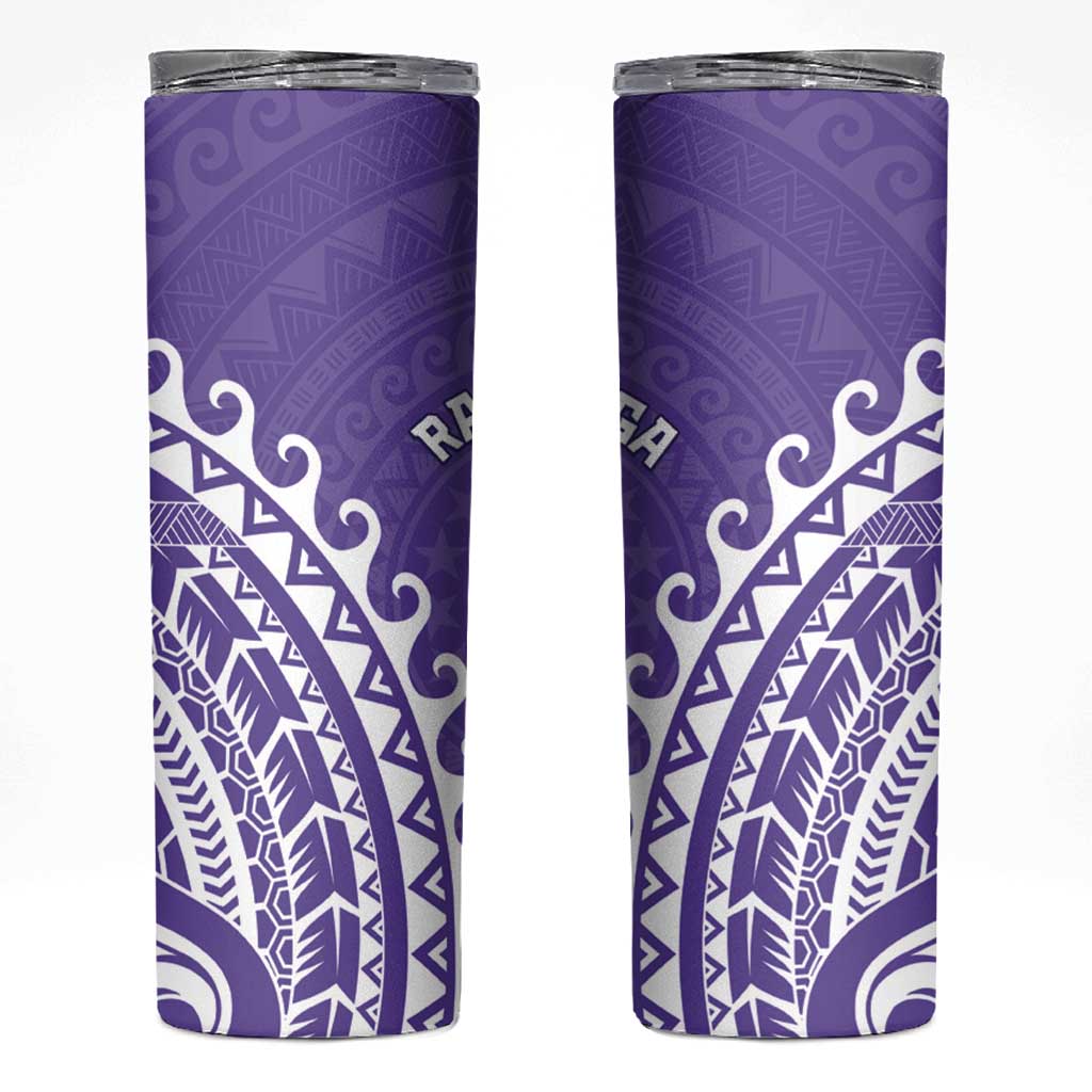 Cook Islands Rarotonga Skinny Tumbler Polynesian Tribal Tattoo