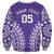 Custom Cook Islands Rarotonga Sweatshirt Polynesian Tribal Tattoo