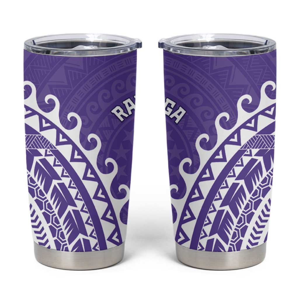 Cook Islands Rarotonga Tumbler Cup Polynesian Tribal Tattoo