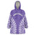 Custom Cook Islands Rarotonga Wearable Blanket Hoodie Polynesian Tribal Tattoo