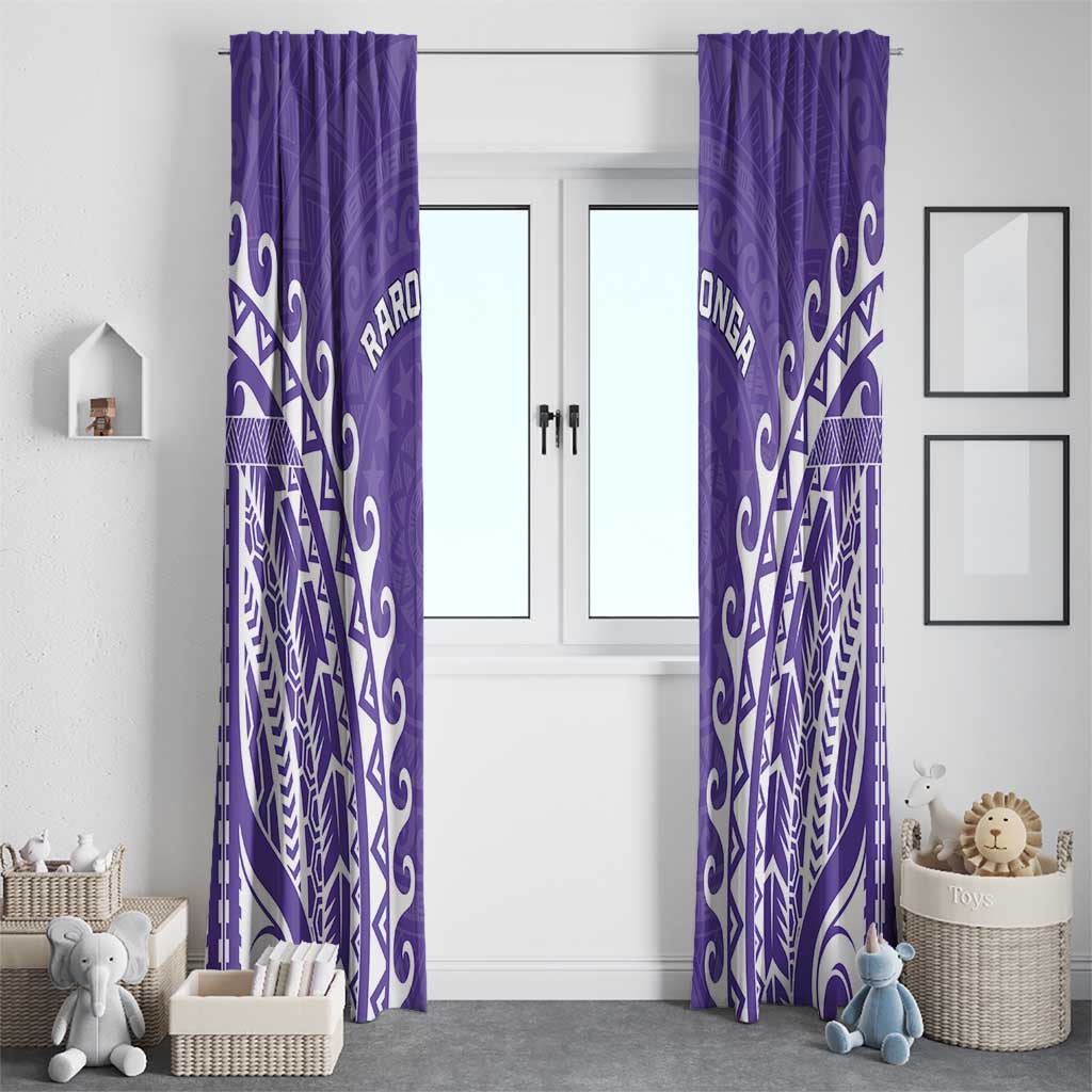 Custom Cook Islands Rarotonga Window Curtain Polynesian Tribal Tattoo