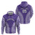 Custom Cook Islands Rarotonga Zip Hoodie Polynesian Tribal Tattoo