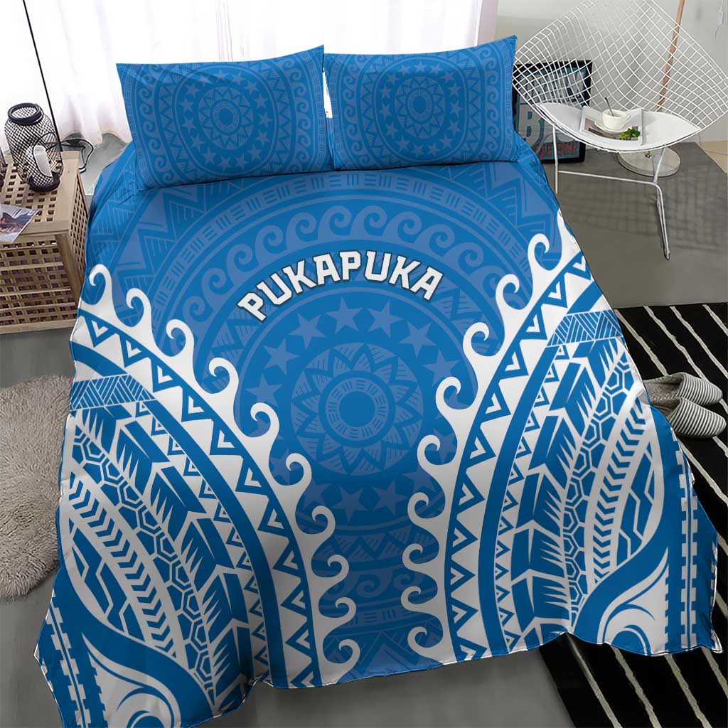 Custom Cook Islands Pukapuka Bedding Set Polynesian Tribal Tattoo