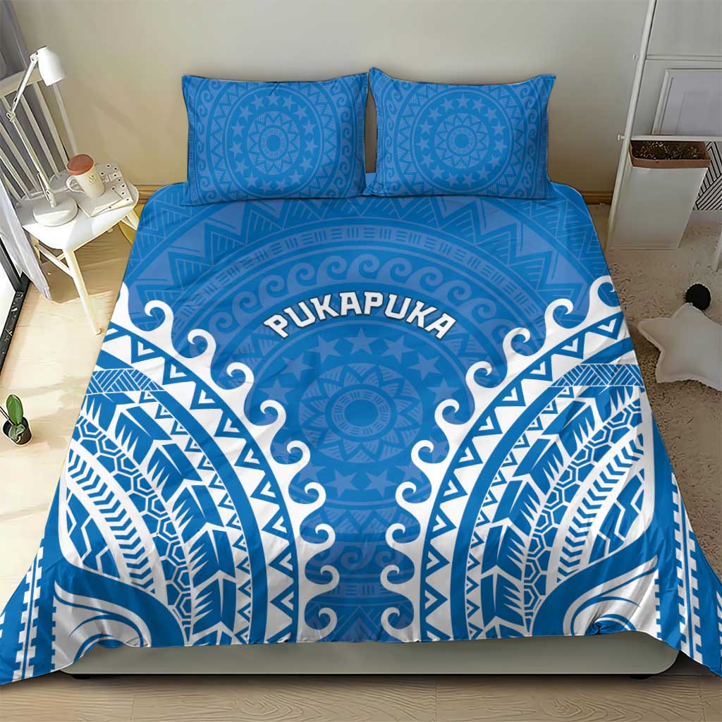 Custom Cook Islands Pukapuka Bedding Set Polynesian Tribal Tattoo