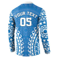 Custom Cook Islands Pukapuka Button Sweatshirt Polynesian Tribal Tattoo