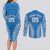 Custom Cook Islands Pukapuka Couples Matching Long Sleeve Bodycon Dress and Long Sleeve Button Shirt Polynesian Tribal Tattoo