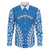 Custom Cook Islands Pukapuka Family Matching Off The Shoulder Long Sleeve Dress and Hawaiian Shirt Polynesian Tribal Tattoo