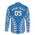 Custom Cook Islands Pukapuka Family Matching Off The Shoulder Long Sleeve Dress and Hawaiian Shirt Polynesian Tribal Tattoo