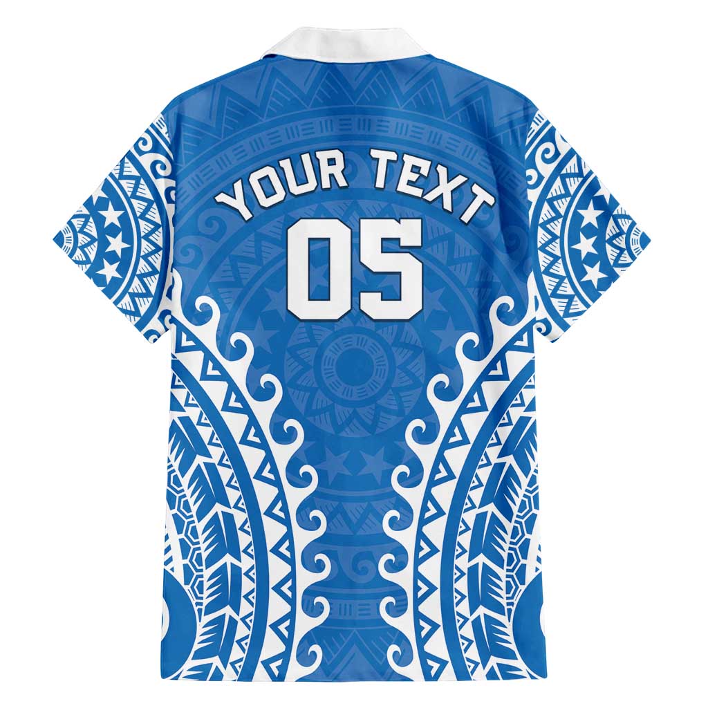 Custom Cook Islands Pukapuka Family Matching Off Shoulder Short Dress and Hawaiian Shirt Polynesian Tribal Tattoo