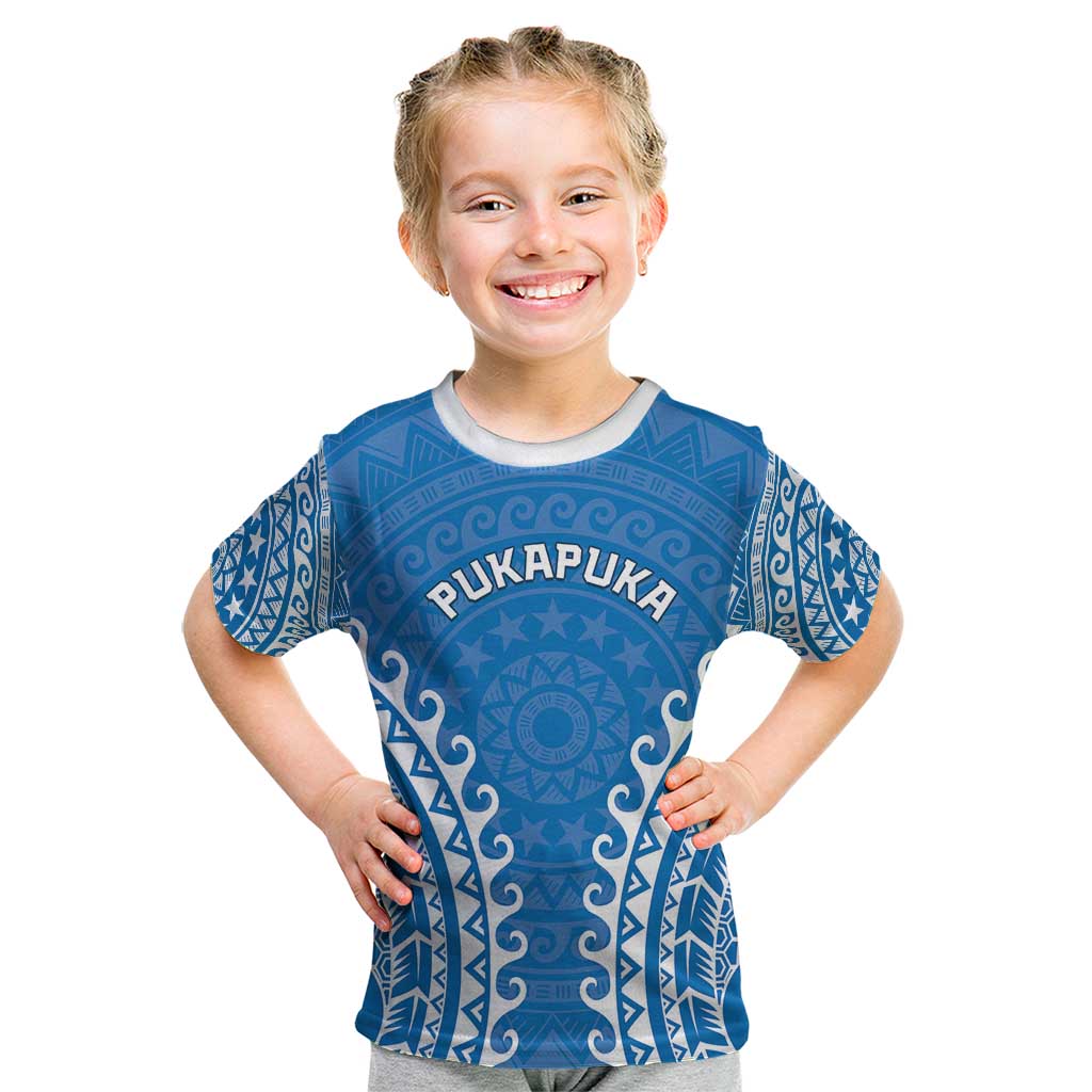 Custom Cook Islands Pukapuka Kid T Shirt Polynesian Tribal Tattoo