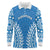 Custom Cook Islands Pukapuka Long Sleeve Polo Shirt Polynesian Tribal Tattoo