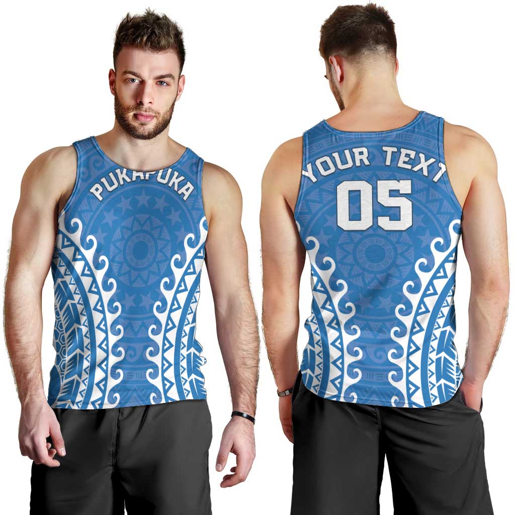 Custom Cook Islands Pukapuka Men Tank Top Polynesian Tribal Tattoo