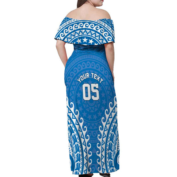 Cook Islands And Niue Off Shoulder Long Dress Together main image 1