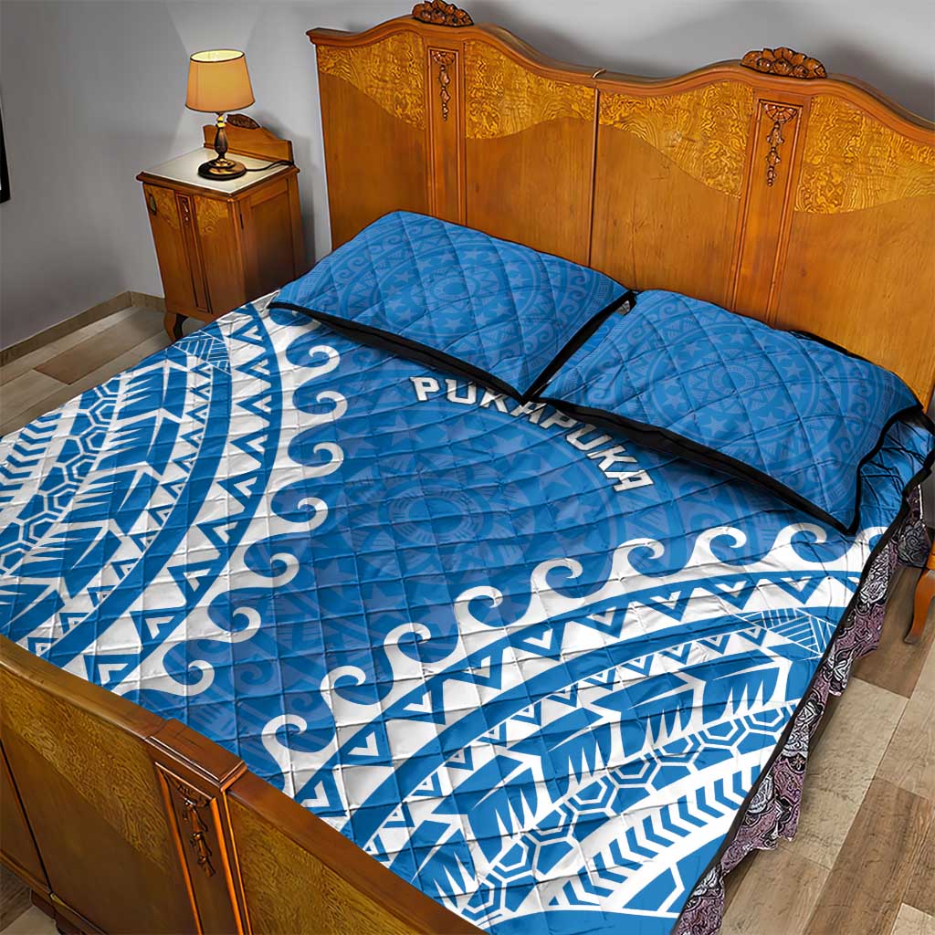 Custom Cook Islands Pukapuka Quilt Bed Set Polynesian Tribal Tattoo