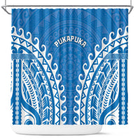 Custom Cook Islands Pukapuka Shower Curtain Polynesian Tribal Tattoo