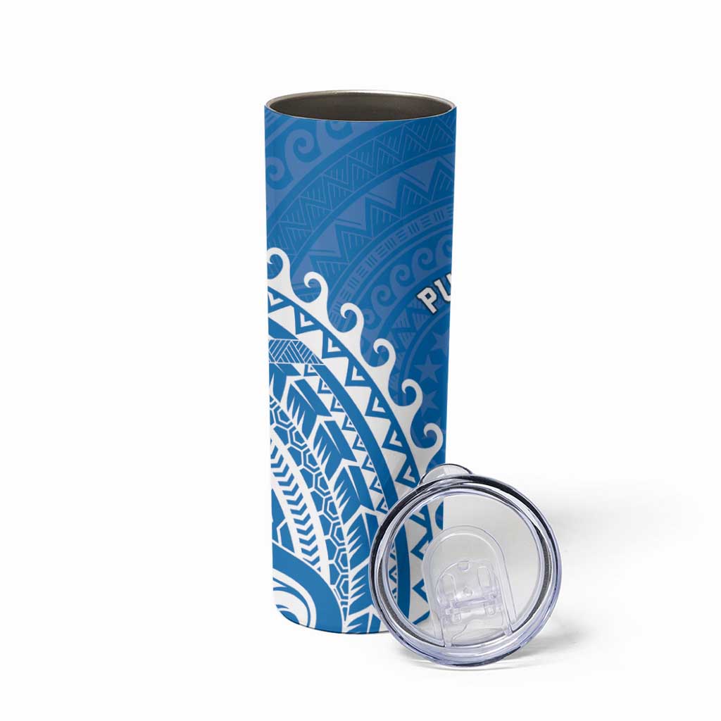 Cook Islands Pukapuka Skinny Tumbler Polynesian Tribal Tattoo