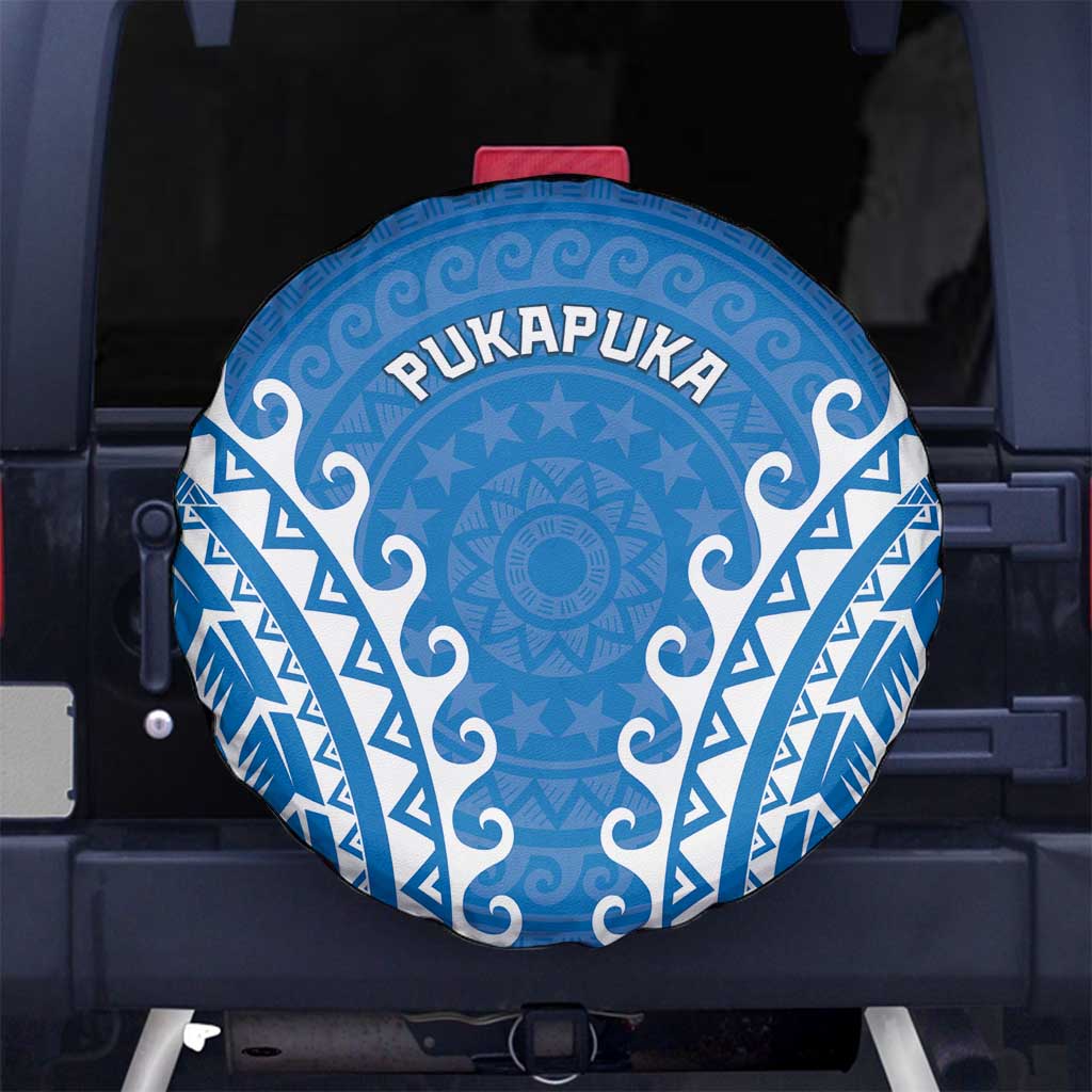 Custom Cook Islands Pukapuka Spare Tire Cover Polynesian Tribal Tattoo