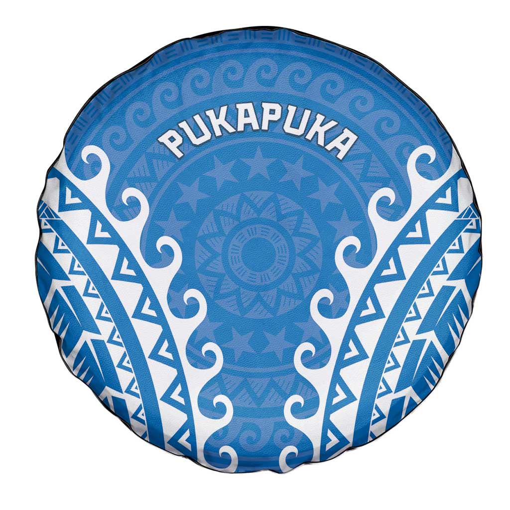 Custom Cook Islands Pukapuka Spare Tire Cover Polynesian Tribal Tattoo