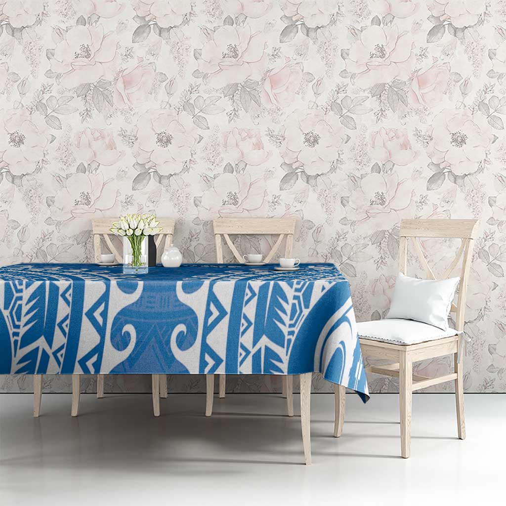 Custom Cook Islands Pukapuka Tablecloth Polynesian Tribal Tattoo